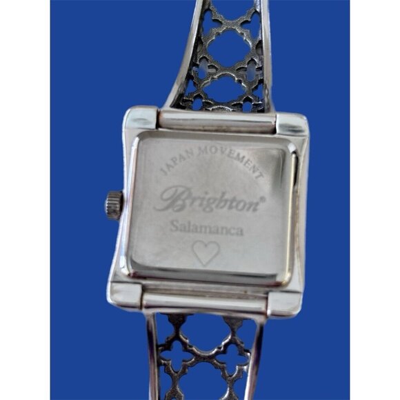Brighton Salamanca Silver Tone Bracelet Watch New battery Lacey Look - Picture 4 of 9
